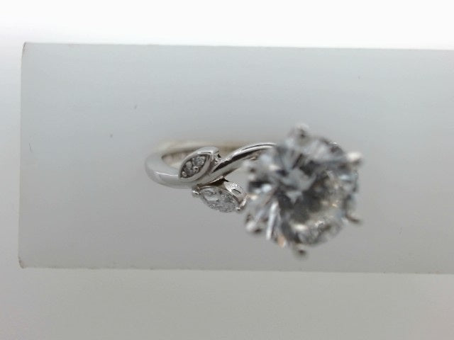 Lady's White 14 Karat Lab Dia