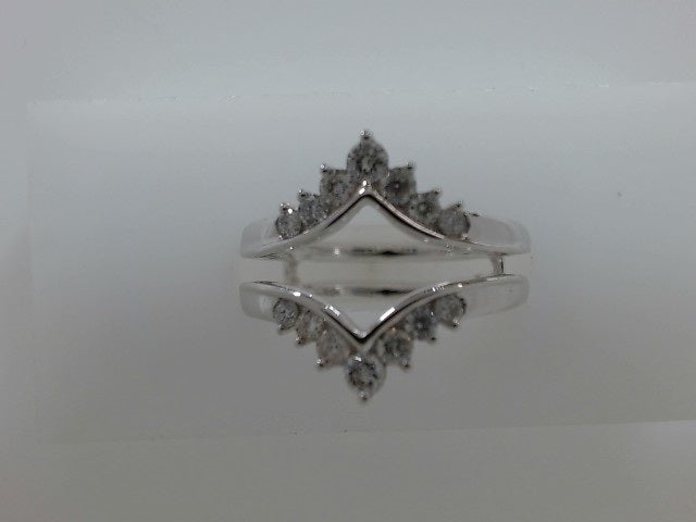 Lady's White 10 Karat Dia. 50C