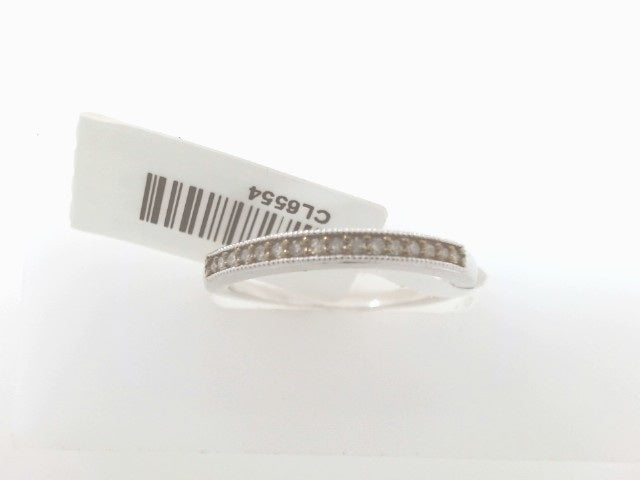 Lady's White 10 Karat Brown Di