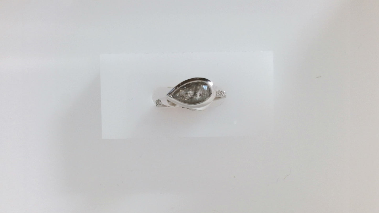 Lady's White 14 Karat Contempo