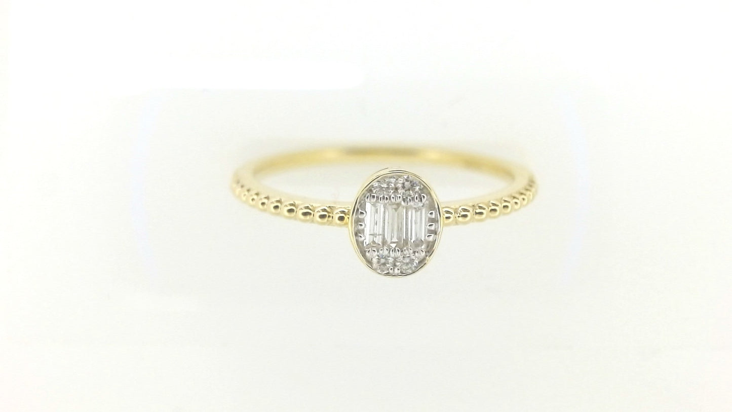 Lady's Yellow 10 Karat OVAL Ri