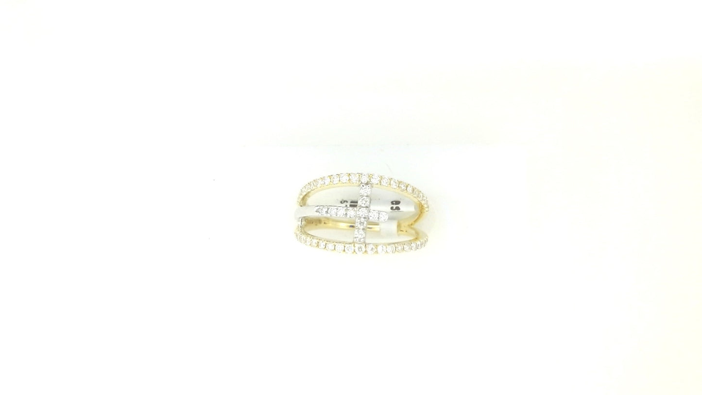 Lady's Yellow 14 Karat Cross R