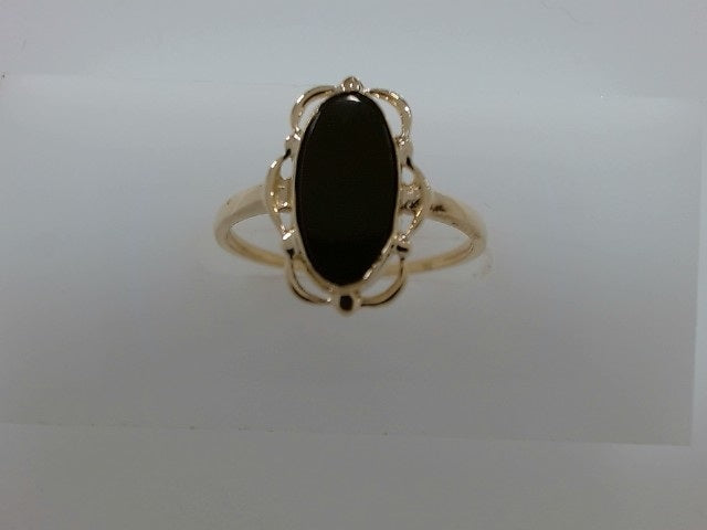 Lady's Yellow 10 Karat Onyx On