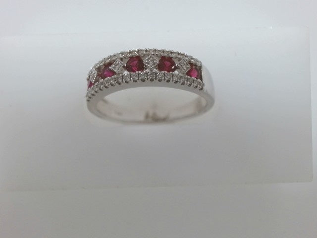 Lady's White 14 Karat .45 Ruby