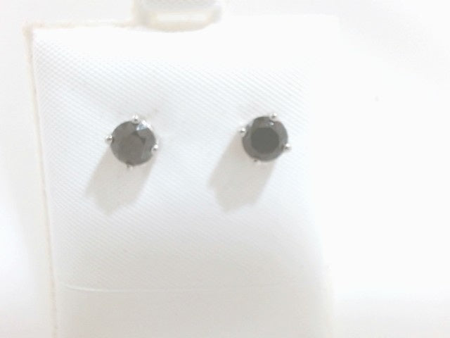 Lady's White Ss 1Ct Blk Dia St