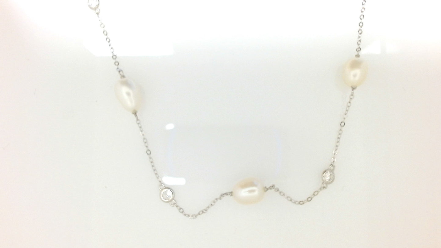 Lady's White Sterling Silver S