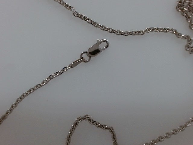 White 14 Karat Cable Link Chai