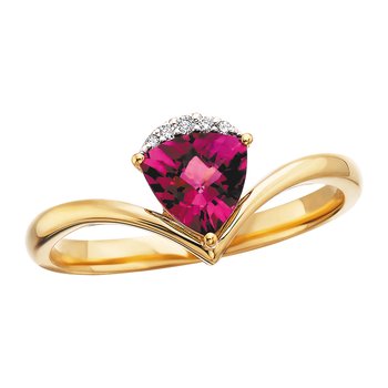 Lady's Yellow 10 Karat Tril Rh