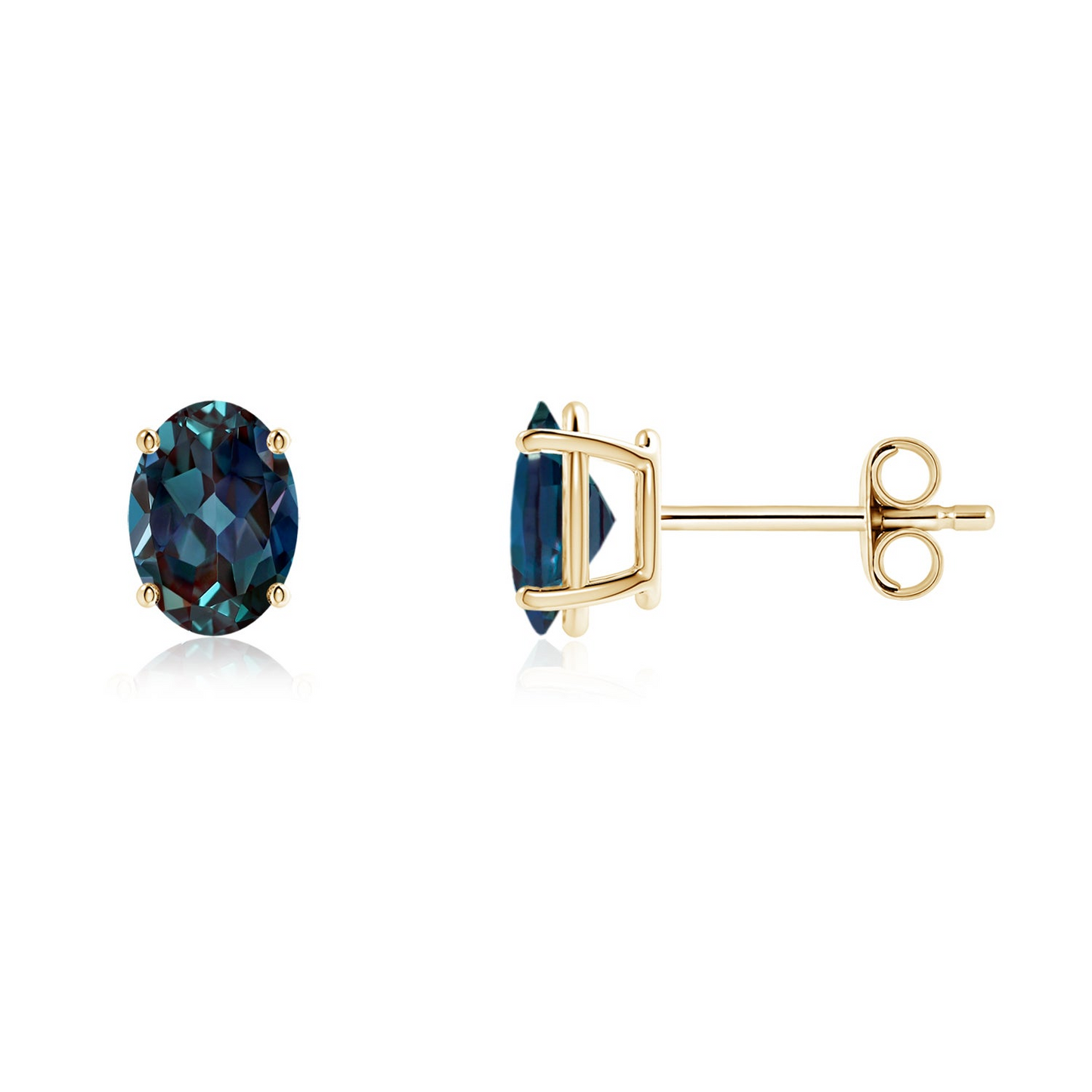 Prong-Set Oval Solitaire Lab-G