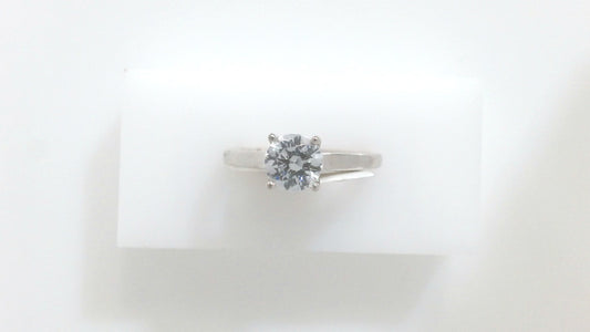 Lady's White 14 Karat Engageme