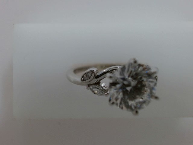 Lady's White 14 Karat Lab Dia