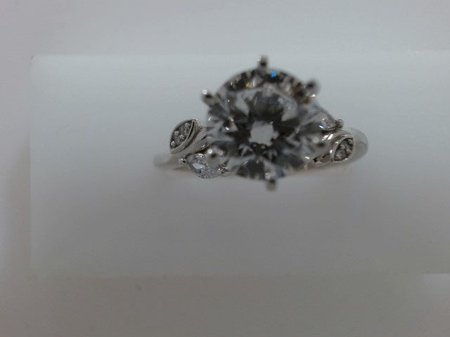 Lady's White 14 Karat Lab Dia
