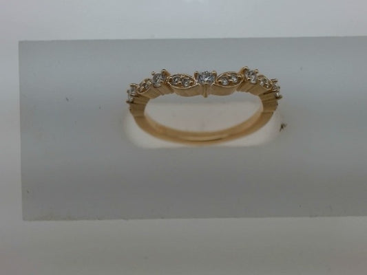 Lady's Yellow 14 Karat Lab Dia