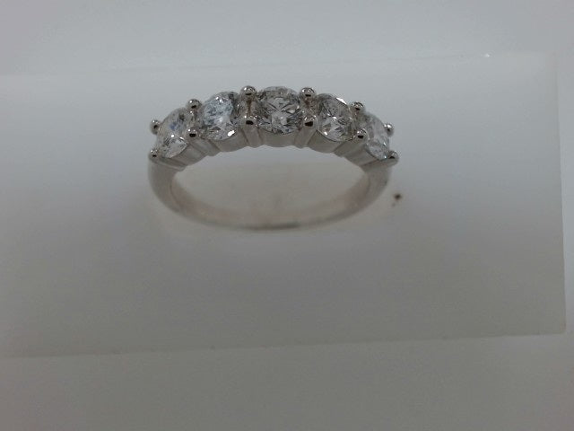 Lady's White 14 Karat Lab Dia