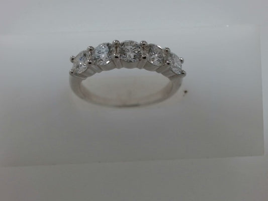 Lady's White 14 Karat Lab Dia