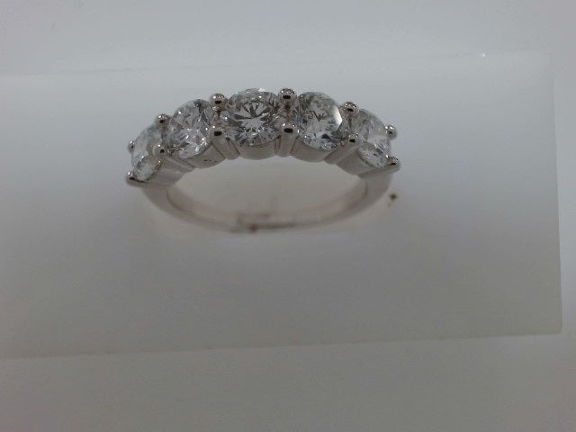 Lady's White 14 Karat Lab Dia