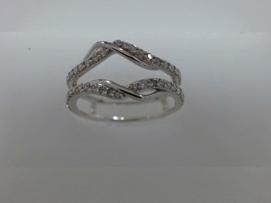 Lady's White 10 Karat Guard An