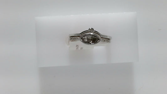 Lady's White 14 Karat Contempo