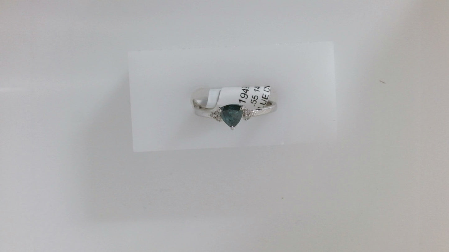 Lady's White 14 Karat Contempo