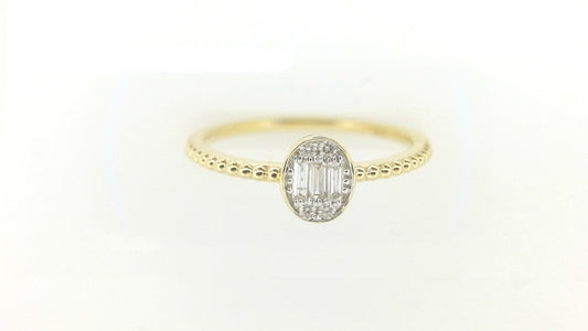 Lady's Yellow 10 Karat OVAL Ri