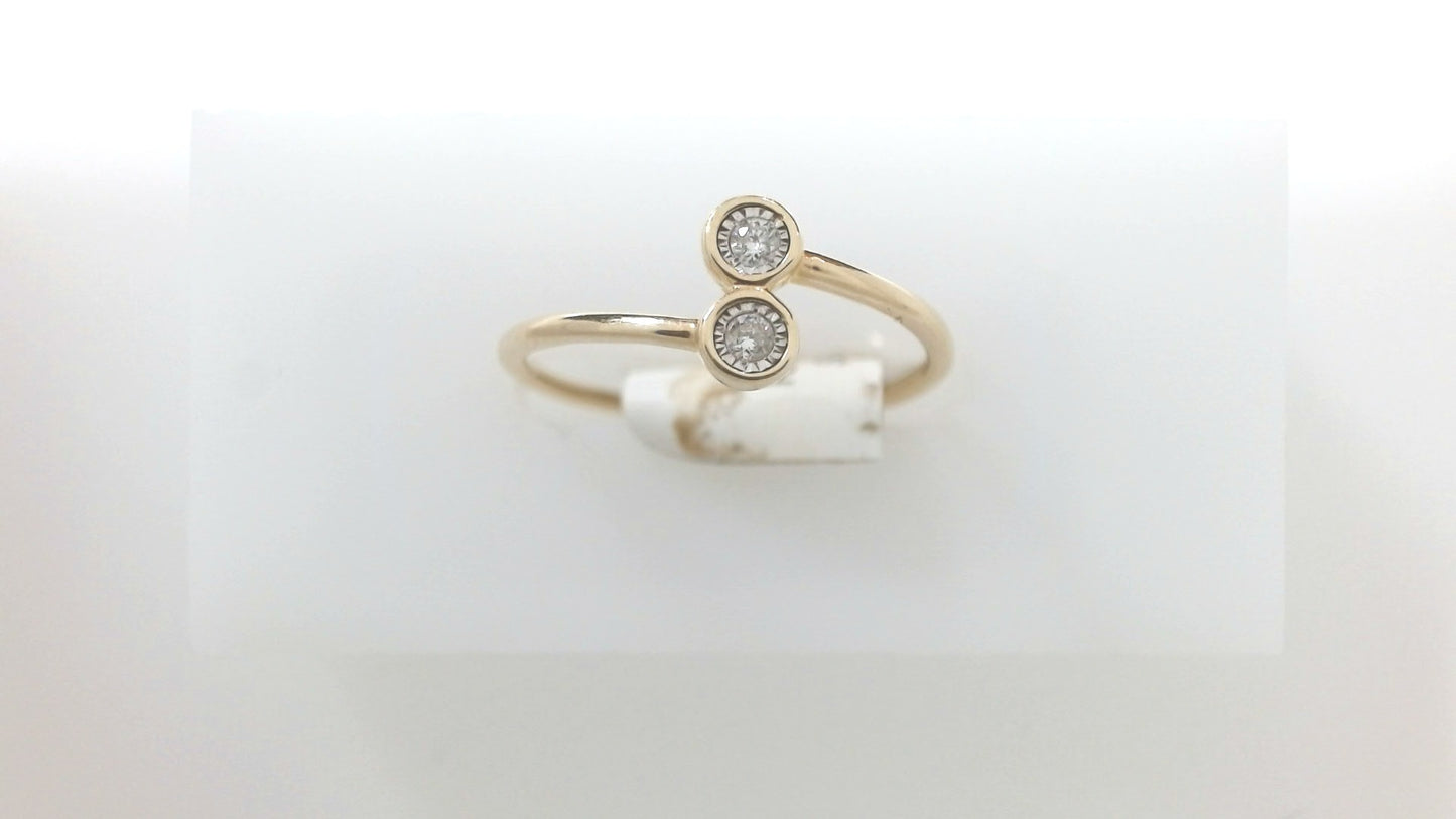 Lady's White 10 Karat Fashion
