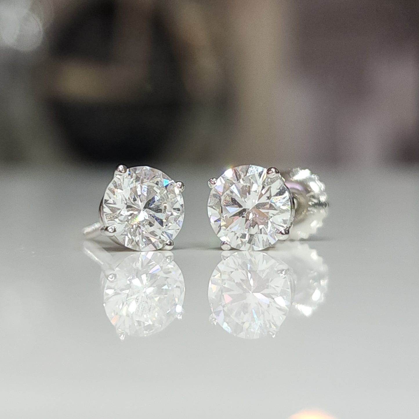 Essential Lab Diamond Stud Earring Set 1ct Each