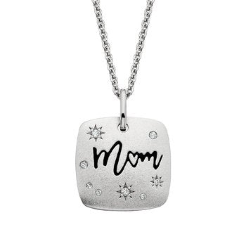 Lady's White Ss Wh Topaz Cushi