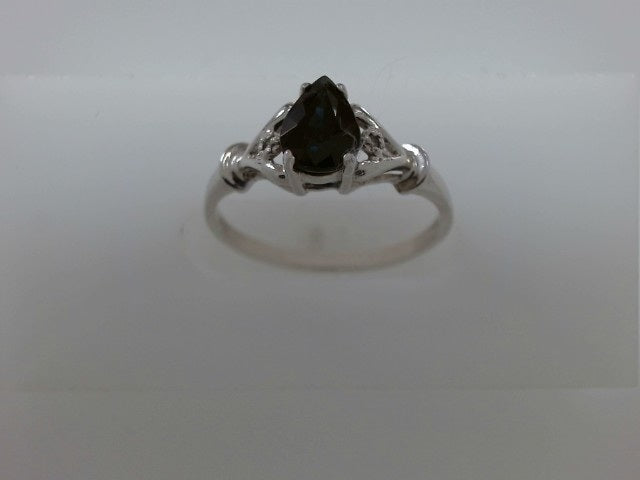 Lady's White 14Kt Sapphire Sin