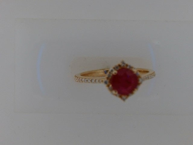Lady's Yellow 14 Karat Ruby .7