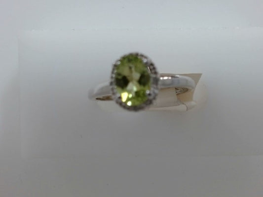 Lady's White 14 Kt Dia/Gen Per