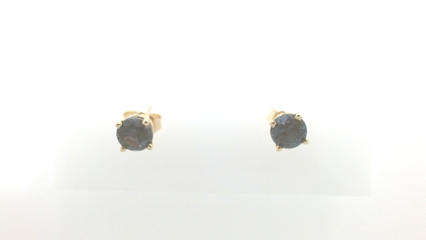 Lady's Yellow 14 Karat Earring