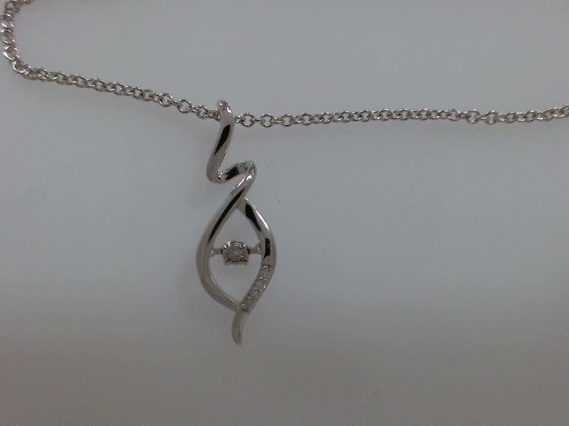 Lady's White Ss Dia .05Tw Danc