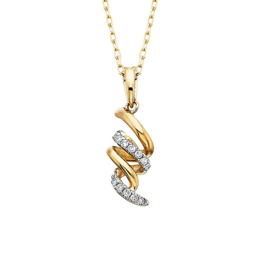 Lady's Yellow 10 Karat Diamond