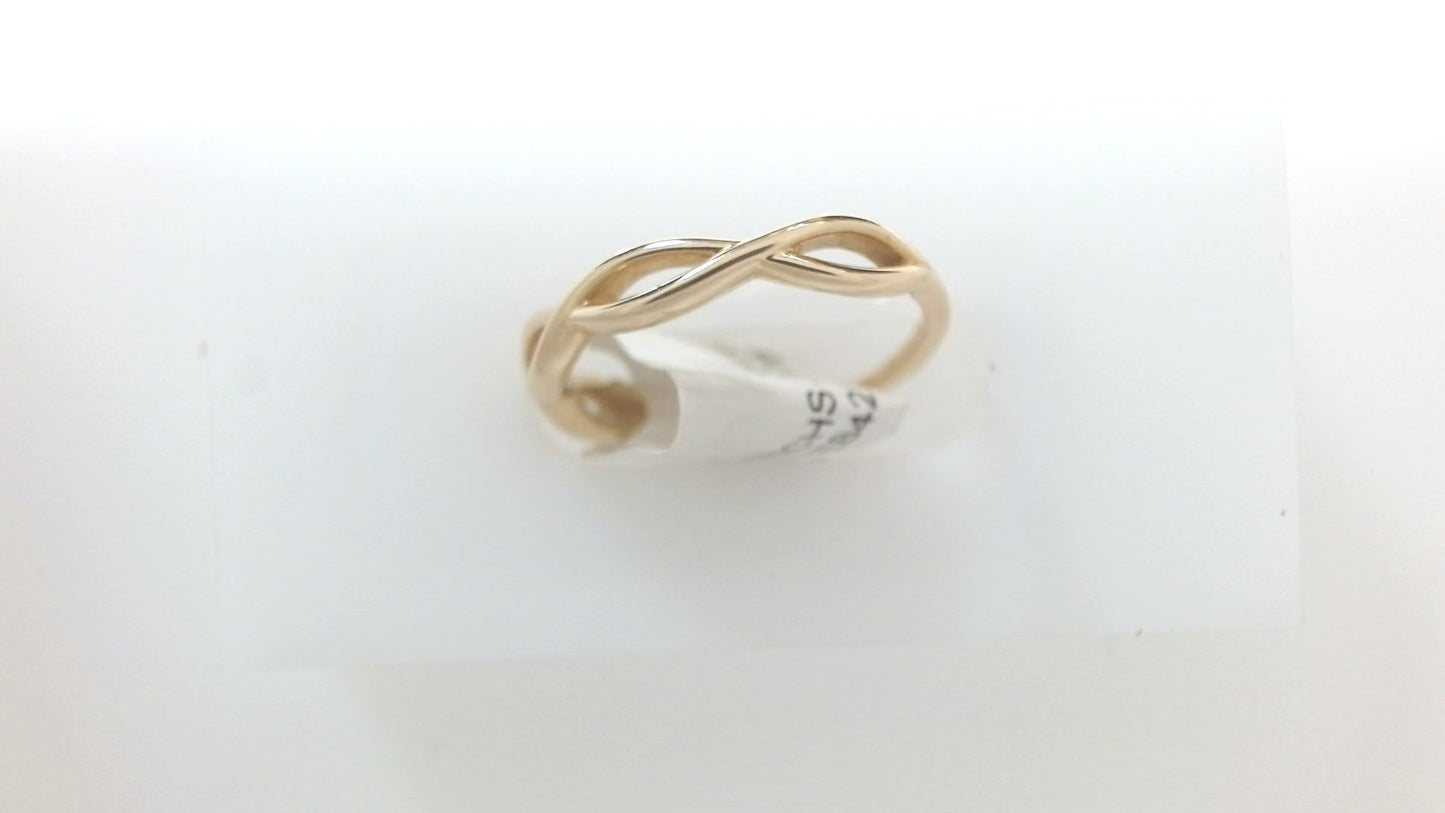 Lady's White 10 Karat Infinity
