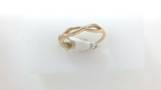 Lady's White 10 Karat Infinity