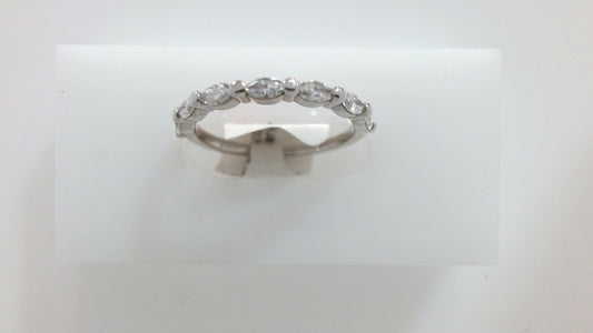 Lady's White 14 Karat Band Siz