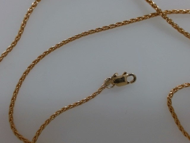 Yellow 14 Karat Wheat Chain Le