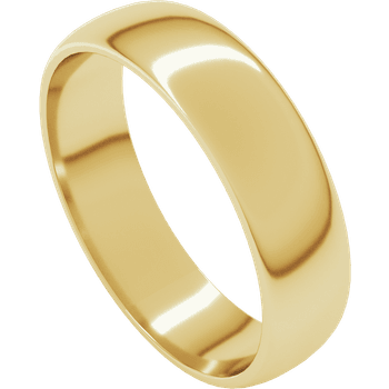 Lady's Yellow 10 Karat Half Ro