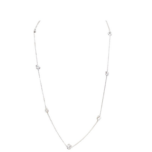 14KW Diamonds By the Yard Neck