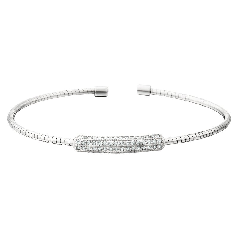 CZ Cuff Bar Bracelet
A modern