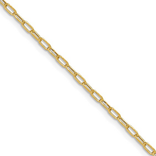 Leslie's Gold Paperclip Link N
