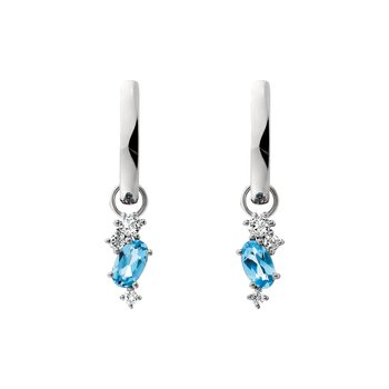 Blue Topaz Drop Hoops
Charms