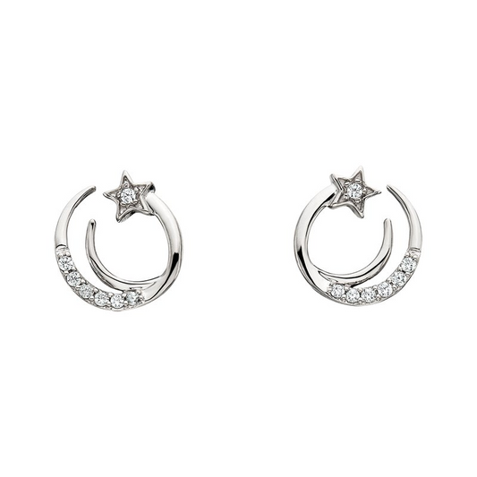 SS Diamond Comet Earrings