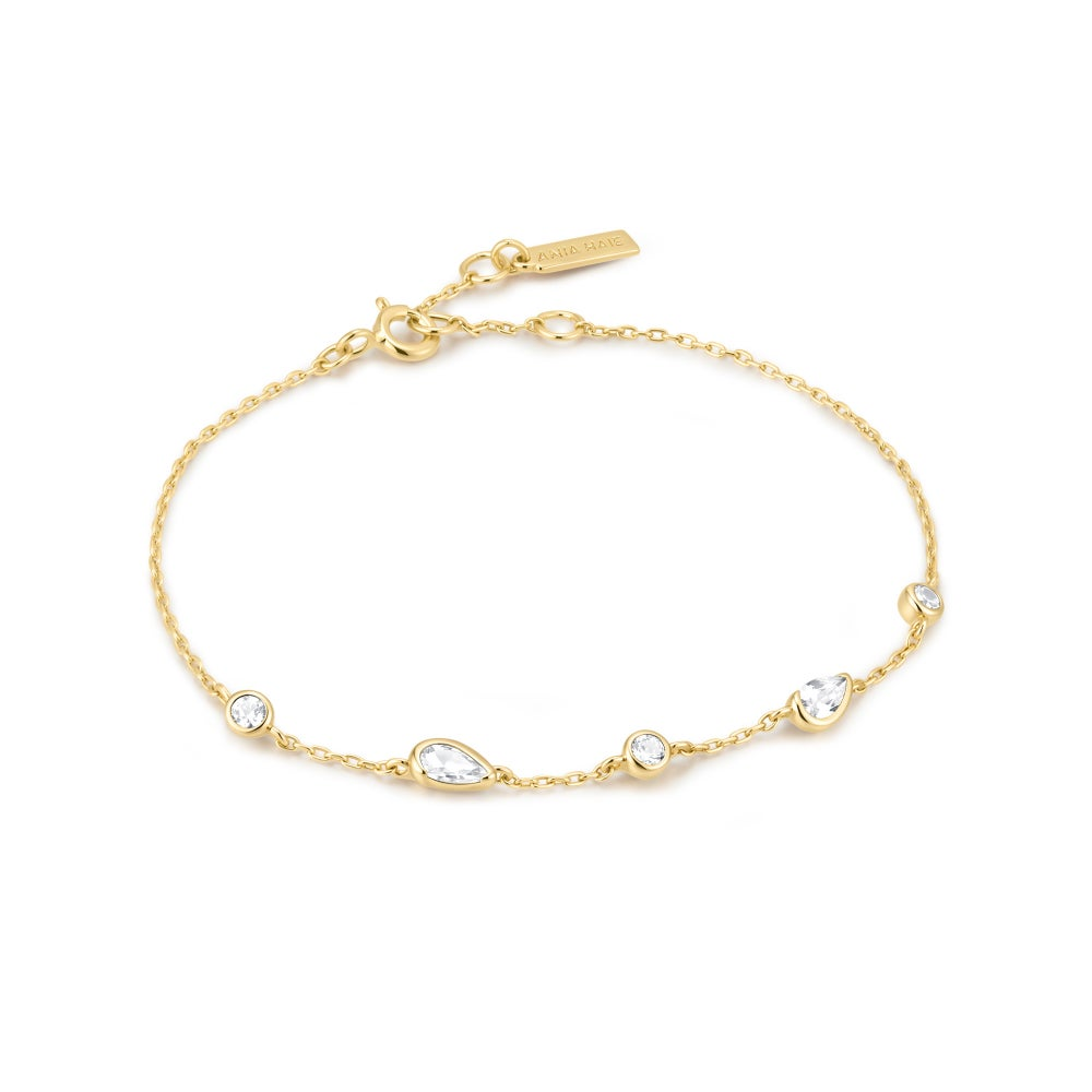 Gold Round & Teardrop Bezel St