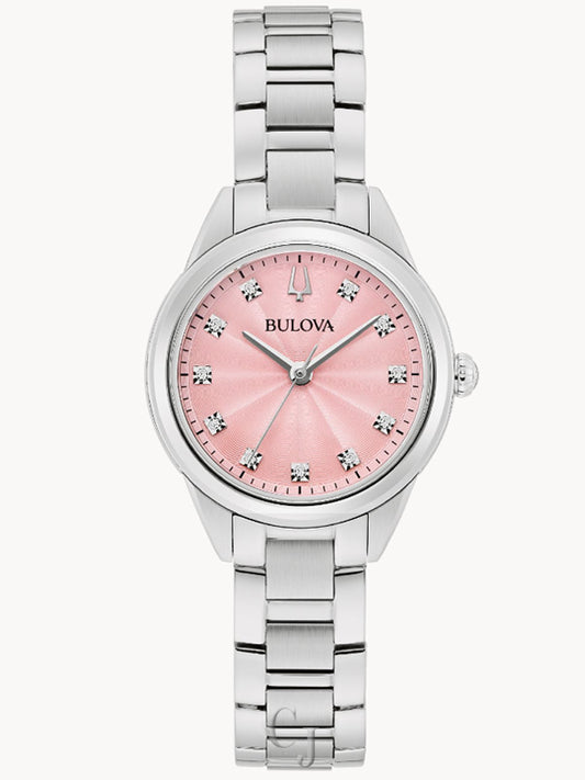BULOVA SUTTON PINK DIAL STAINL