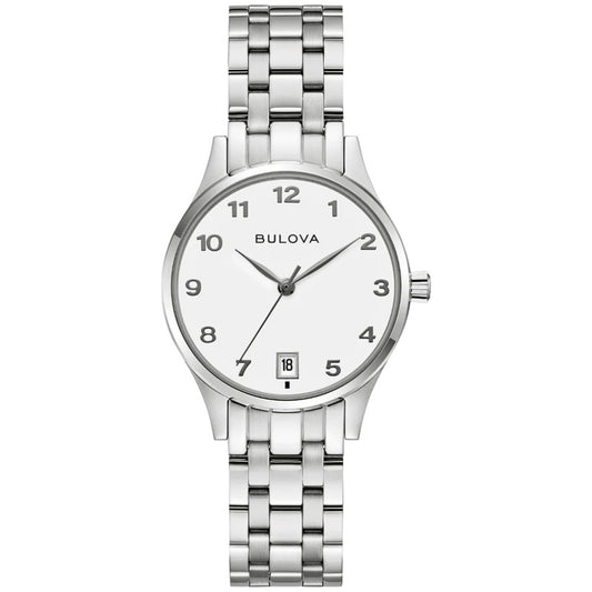 BULOVA WHITE DIAL 96M175