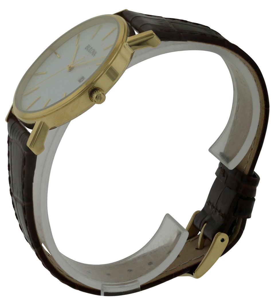 Gold-tone stainless steel case