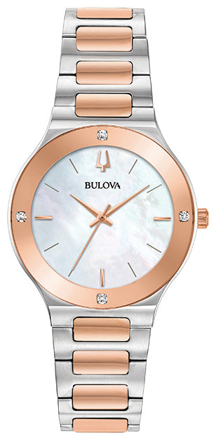 Bulova Quartz Diamond Mother o