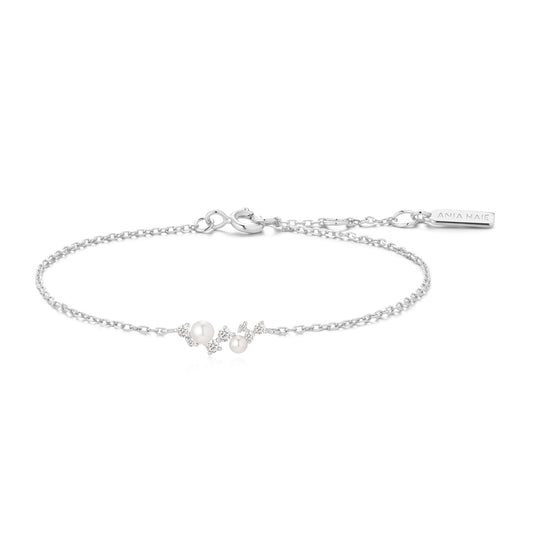 Silver Shell Pearl Cluster Bra