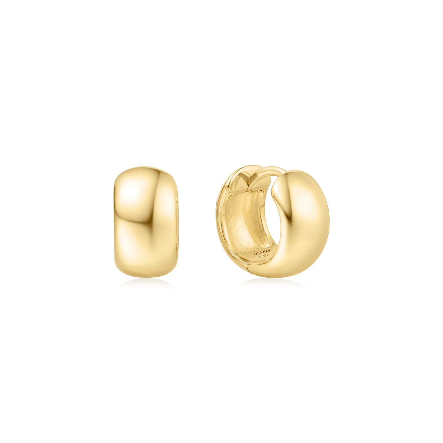 Gold Chubby Small Huggie Hoop